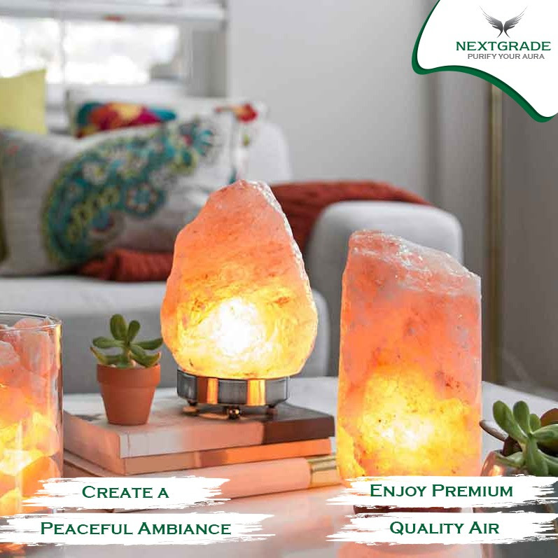 Himalayan Salt Lamp Natural Crafted Aesthetic Design Home Decor and Natural Air Purifier