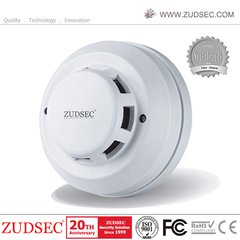 Wired Photoelectric Smoke Detector for Fire Alarm