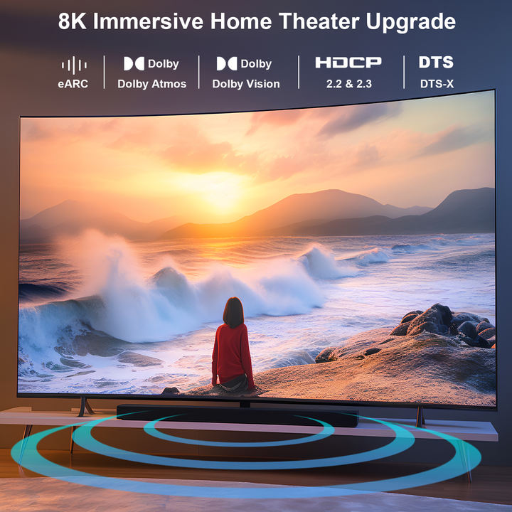 BENFEI 8K 60Hz 4K 120Hz HDMI to HDMI 2.1 Cable, 1.8 Meter, 48 Gbps, Aluminum Shell, Nylon Braided Large Order Wholesale Distributor