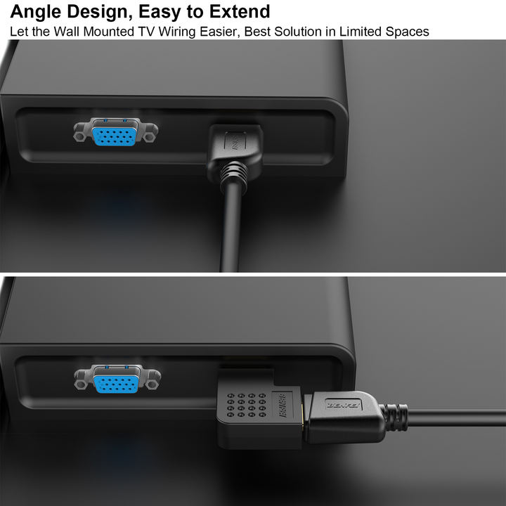 BENFEI HDMI Adapter Male to Female Right Angle 90 Degree-2 Pack China Supplier