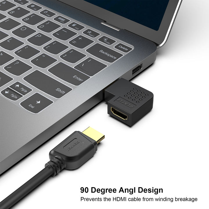 BENFEI HDMI Adapter Male to Female Right Angle 90 Degree-2 Pack China Supplier