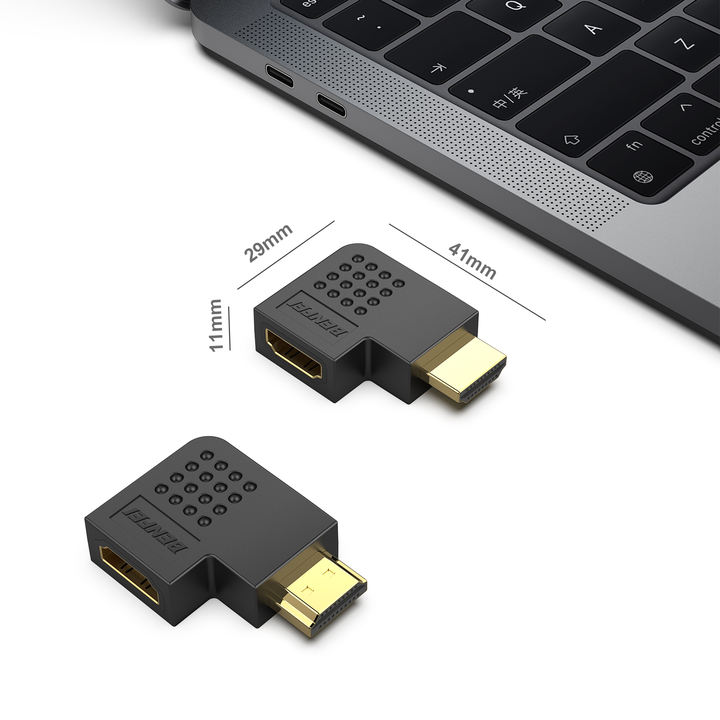 BENFEI HDMI Adapter Male to Female Right Angle 90 Degree-2 Pack China Supplier