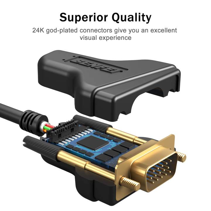 BENFEI VGA to VGA 3 Meter Cable Quality Manufacturing Processing