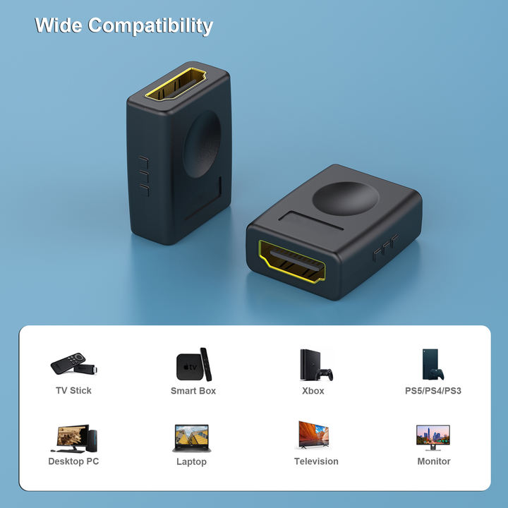 Customize  HDMI Coupler, HDMI Female to Female Adapter for Extending HDMI Devices Factory Direct