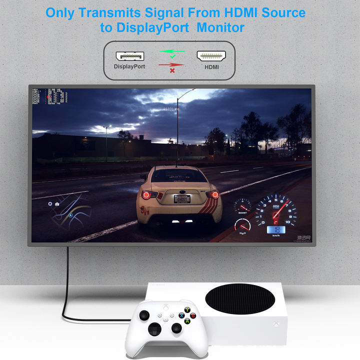 Customize HDMI to DisplayPort Cable, 1.8 Meter HDMI Source to DisplayPort Monitor Compatible with PC Graphics Card Laptop PS5 Mass Wholesale
