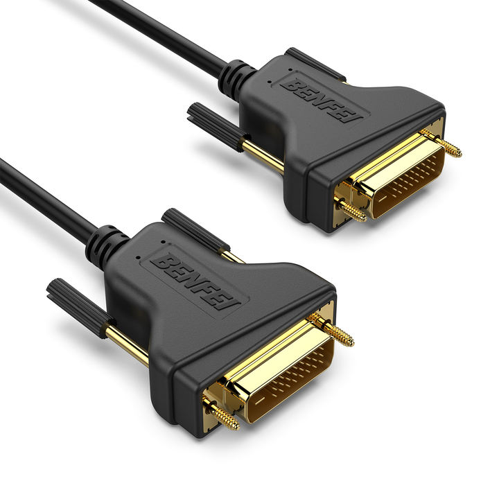 DVI to DVI Cable 0.9 Meter DVI-D 24+1 Gold Plated Cable, Dual Link Support High Resolution 2560x1600 Manufacturing Services