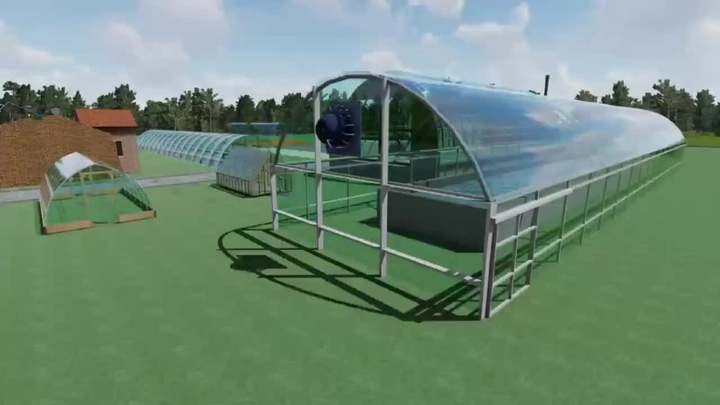 Commercial Tunnel Hydroponic Systems Single-span Greenhouses Equipment For seeding breeding  Single-span Greenhouses