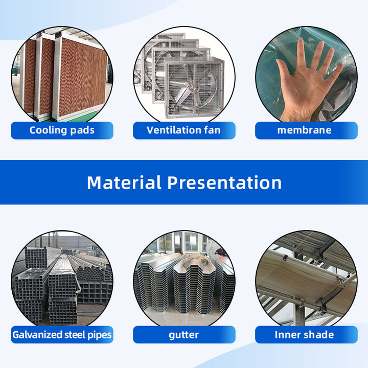 Kit Aluminium Frame Plastic Film Multi-Span Agricultural Green Houses Commercial  Invernadero House Greenhouse For Sale Factory Wholesale