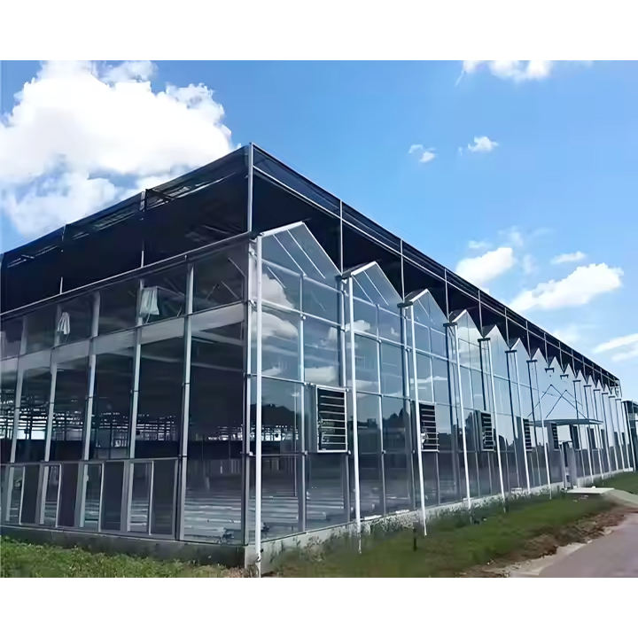 The Cheapest Agricultural/Commercial/Industrial glass Greenhouse with Complete Systems For Sale