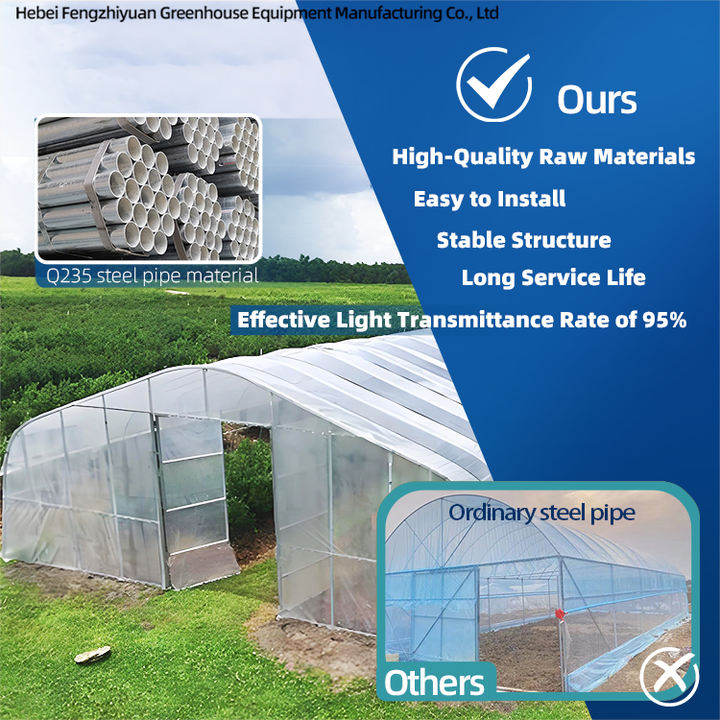 plant farm vegetable  film smart tunnels greenhouse metal frame devices outdoor single-span  Agricultural Greenhouses Tent