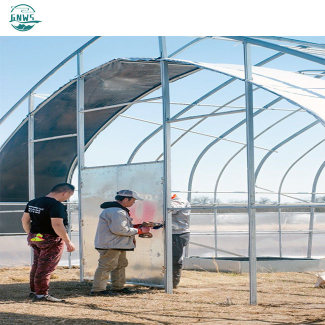 Sale insulated blackout green houses agricultural plastic poly tunnel tomato smart greenhouse frame manufacturer Industrial Wholesale
