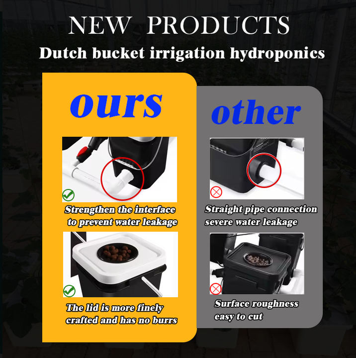 Automated Irrigation  Hydroponic Dutch Grow Planting Pots Bato Bucket DWC Aeroponics container hydroponic growing systems