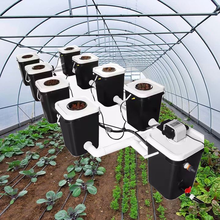 Hot Sale 4 Hole 2 Hole 1 Hole Automatic NFT System Indoor Growing Anti UV Potato Hydroponics Aeroponics Dutch Bucket Custom Manufacturing B2B
