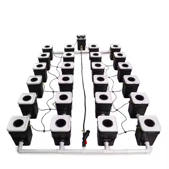 Vertical Greenhouse Farming Dutch Bato Bucket System Tomato Barrels Hydroponics Trays Grow System Kit Dutch Bucket Bulk Manufacturing