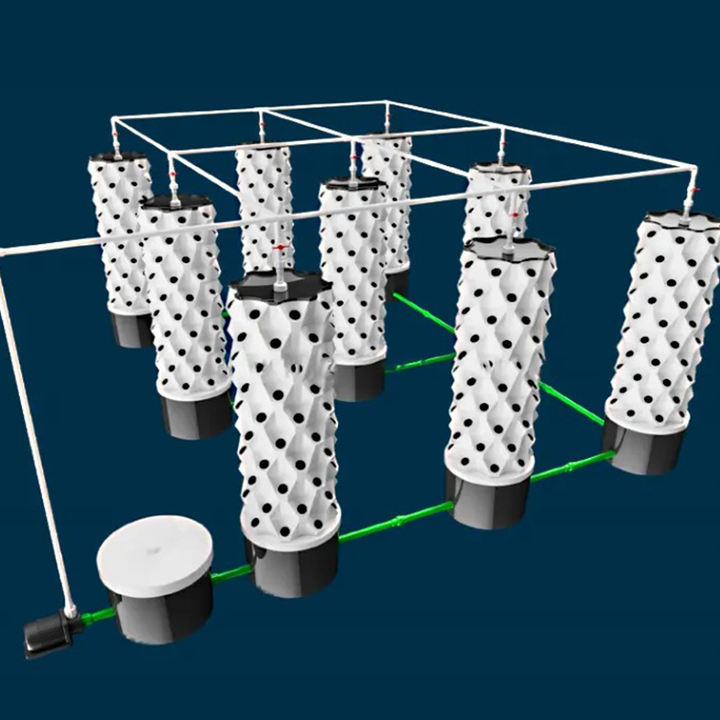 18 holes hydroponics Farming Vertical Farming For Indoor Tower Garden Vertical Hydroponic Pineapple  Aeroponic Tower