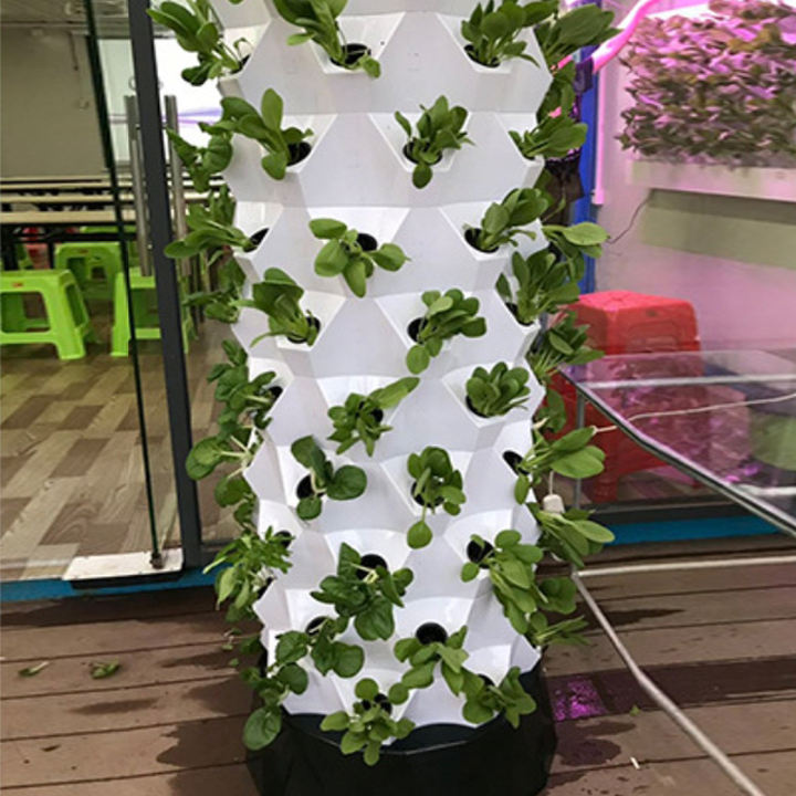 18 holes hydroponics Farming Vertical Farming For Indoor Tower Garden Vertical Hydroponic Pineapple  Aeroponic Tower