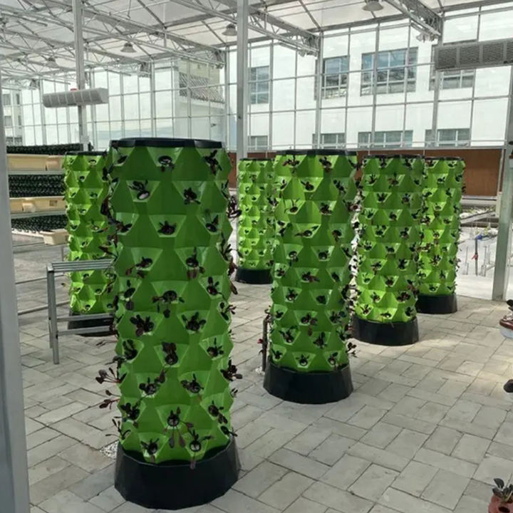 Commercial Greenhouse Planting Equipment Indoor Hydroponic Growing Systems Aeroponics Garden Tower Hydroponic System Vertical