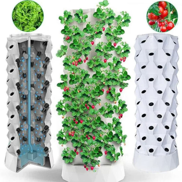 Custom Thermoformed Hydroponics Tray Tower Aquaponics Grow System Growing Strawberry Planter Garden Grow Towers