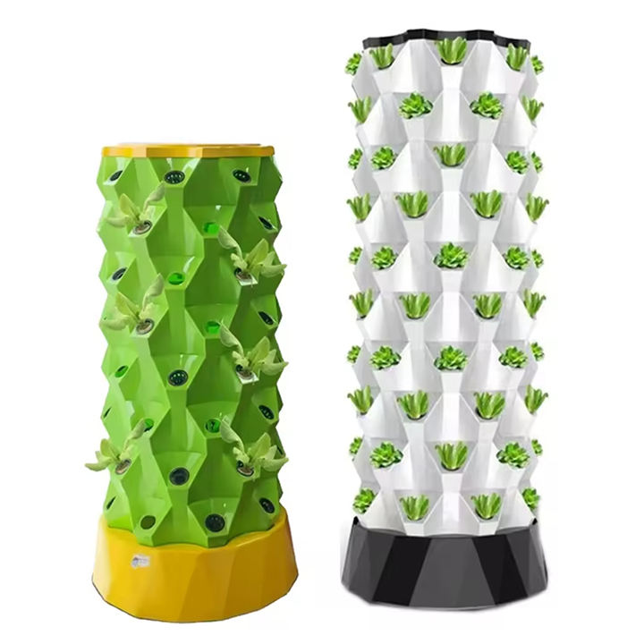 Hydroponics Grow System Aeroponics Growing Planter Pineapple Tower For Indoor Garden Plastic Greenhouse Soilless Planting Factory Direct Sales Export