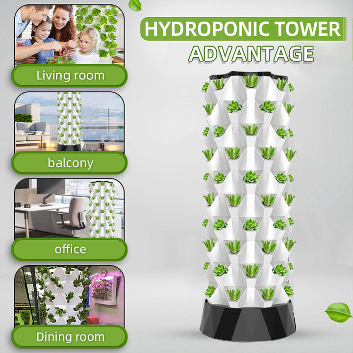 OEM Comercial Aeroponic Tower Garden Greenhouse Vertical Hydroponic Growing Systems farming for home use Factory-Owned Wholesale Bulk Orders