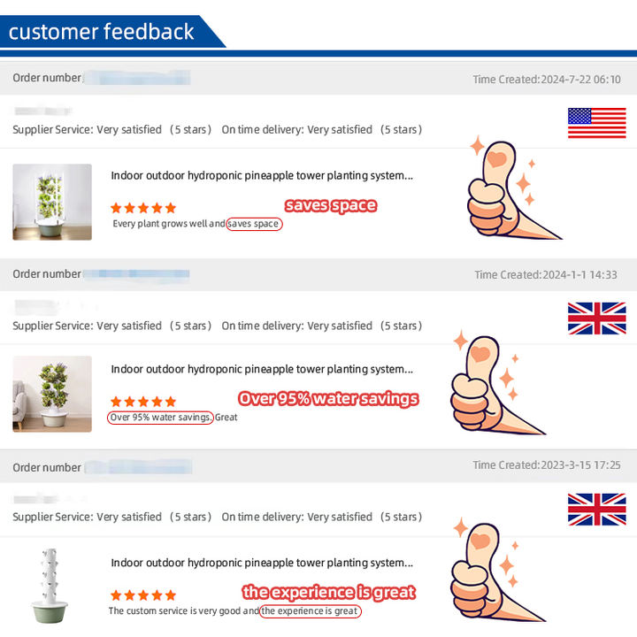 OEM Comercial Aeroponic Tower Garden Greenhouse Vertical Hydroponic Growing Systems farming for home use Factory-Owned Wholesale Bulk Orders