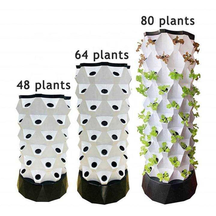Hydroponic grow system kit indoor strawberry growing aeroponic tower vertical hydroponic pineapple tower with lights Affordable Wholesale
