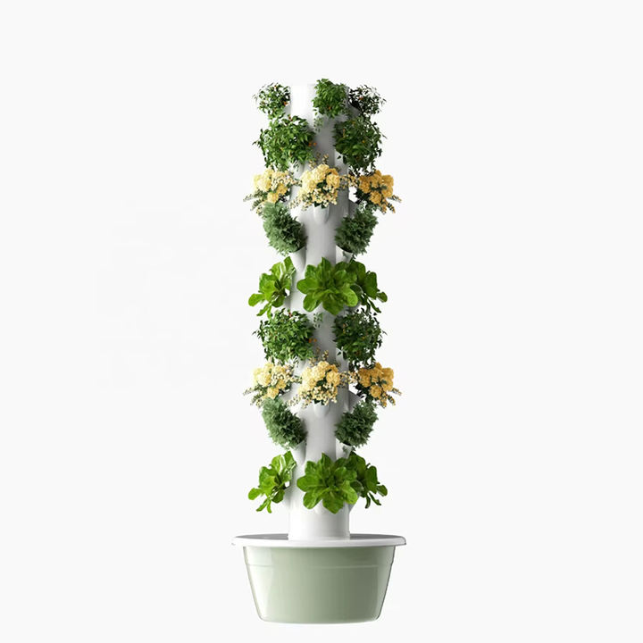 Hydroponic tower growing system with Led Light for Leafy Vegetable hydroponics tower vertical agriculture hydroponics B2B Factory Pricing Processing