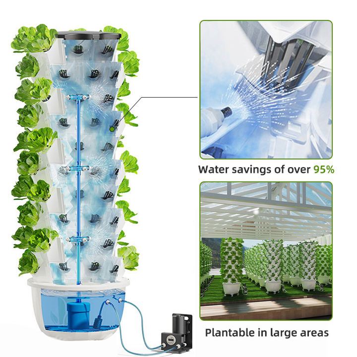Rockwool hidroponic system aeroponic torre sistemi di coltivazione idroponica growing system in greenhouse for strawberry High-Volume Manufacturing