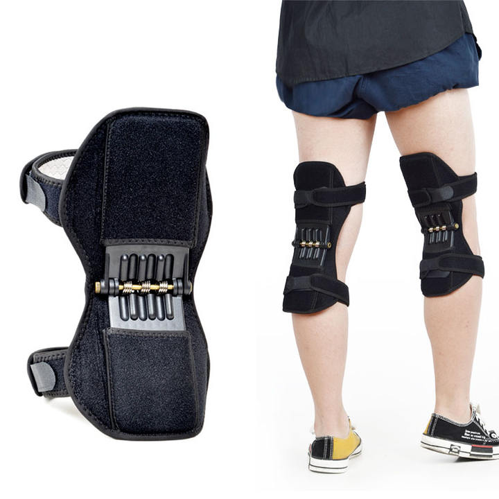 2020 Gym Knee Joint Support Pads Knee Patella Strap Brace Power Lift Spring Force Knee Support