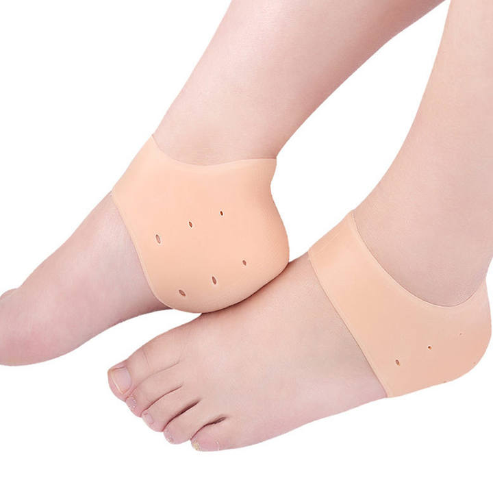 2021 Breathable Heel Protectors Silicone Heel socks Pain Relief Heel Cups for Plantar Fasciitis