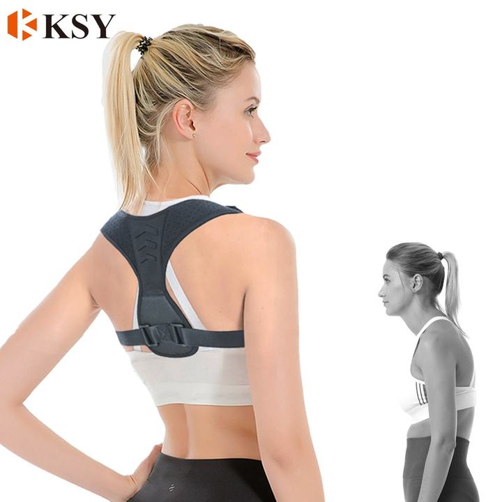 2021 Hot sale adjustable neoprene back brace Support bodywellness posture corrector for humpback