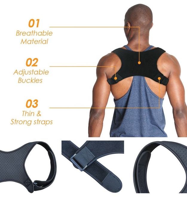 2021 KSY Hot Sale Adjustable Neoprene Back Support  Humpback Back Posture Corrector