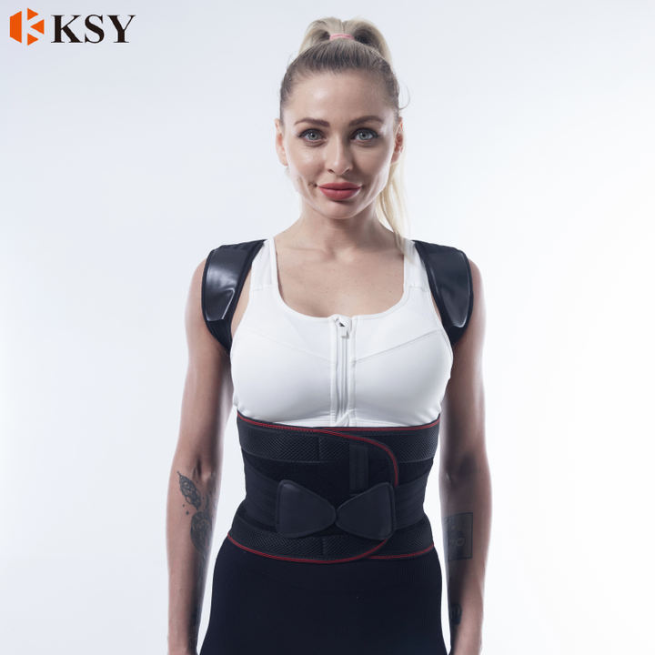 2023 New Posture Corrector Shoulder Support Waist Belt Women Men Improve Back Pain Spine Clavicle Posture Vest Back Brace