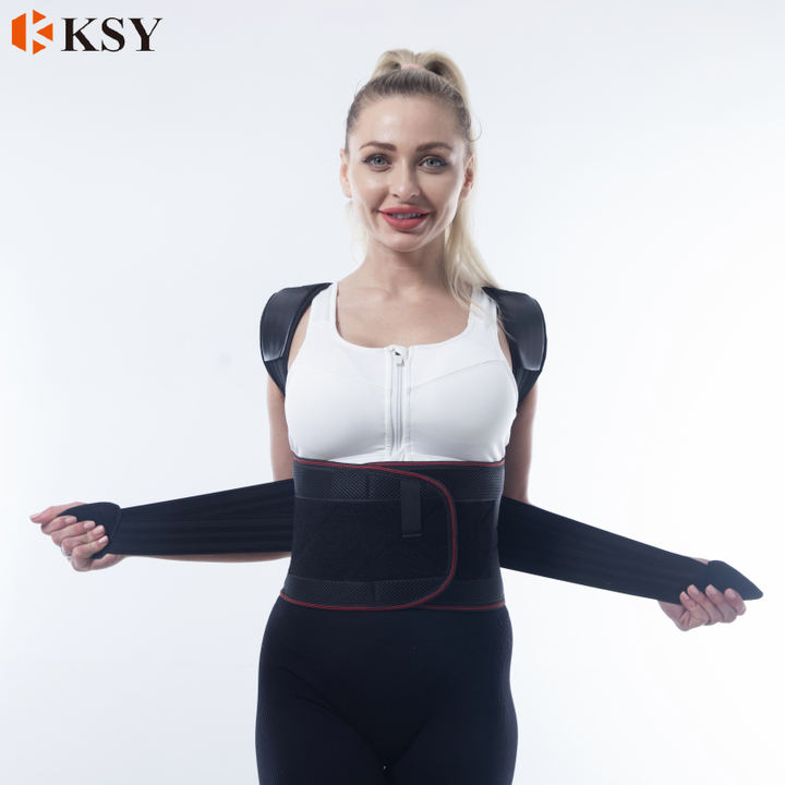 2023 New Posture Corrector Shoulder Support Waist Belt Women Men Improve Back Pain Spine Clavicle Posture Vest Back Brace