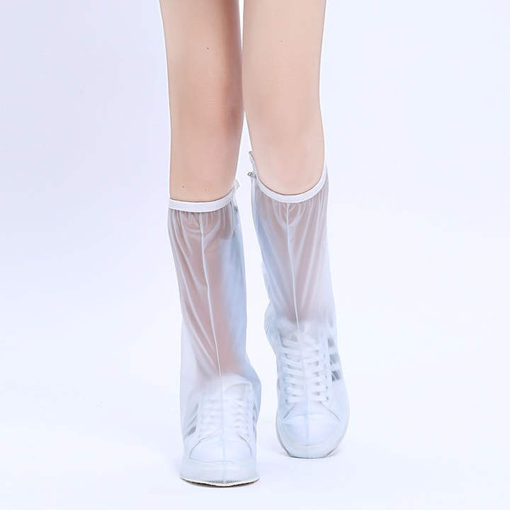 40cm Tall Shoes Cover Rain Waterproof Plastic Shoes Protectors Cycling Non-Slip  Rain Boots