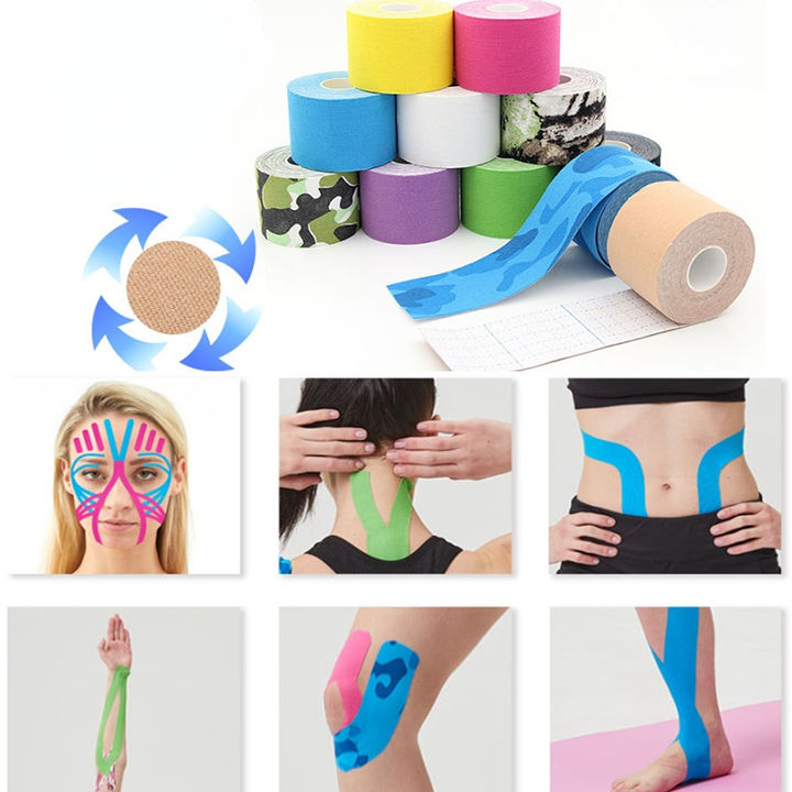 5cm 5m Printed Kinesiology Sports Tape For Therapy Muscle Kinesiology Tape