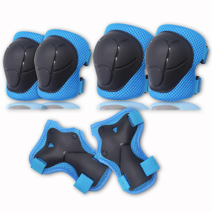 6Pcs/set Protective Gear Set Skating Helmet Knee Pads Elbow Pad Wrist Hand Protector for Kids Adult Cycling Roller Rock Climbing