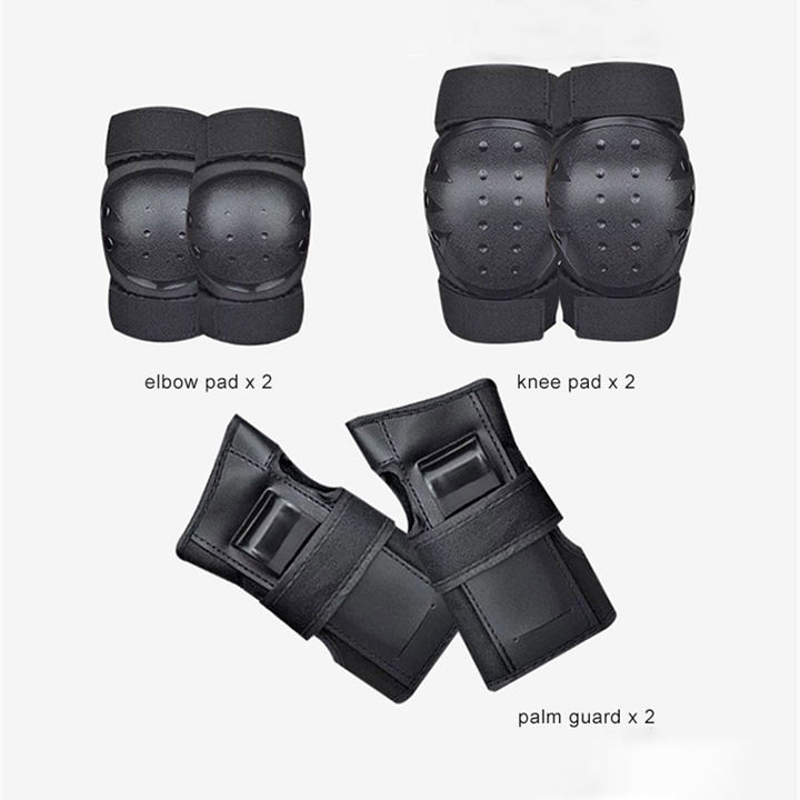 6pcs Set Kids Children Knee Elbow Pad Palm Protection Wrist Guards Protective Gears Kit for Safety Cycling Skating Snowboard Ski Quality Manufacturing Direct