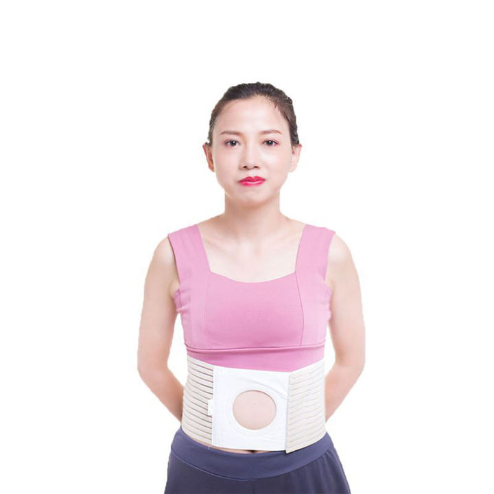 Abdominal Hernia Belt for Adults Flexible Medical Ostomy Support for Parastomal Hernia Prevention Weightlifting Waist Support