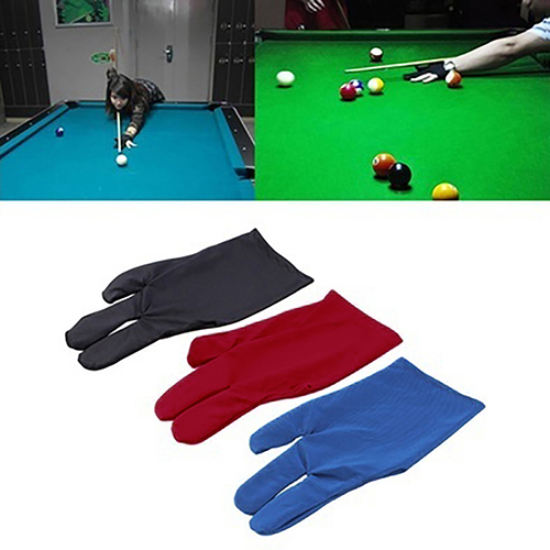 Absorbent Billiard Gloves Billiard Cue Glove Sport Pool Accessory Three Fingers Left Right Hand Billiard Cue Glove China Wholesale Factory Outlet