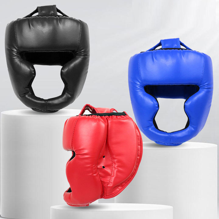 Adjustable Adult Children PU Boxing Safety Equipment Head Guard Helmet