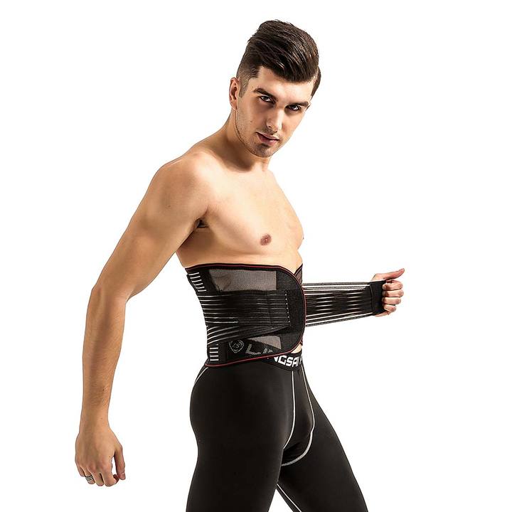 Adjustable Back Support Belt Men Back Brace Belt Lumbar Ortopedic Protection Spine Support Belt Waist Trainer China Supplier