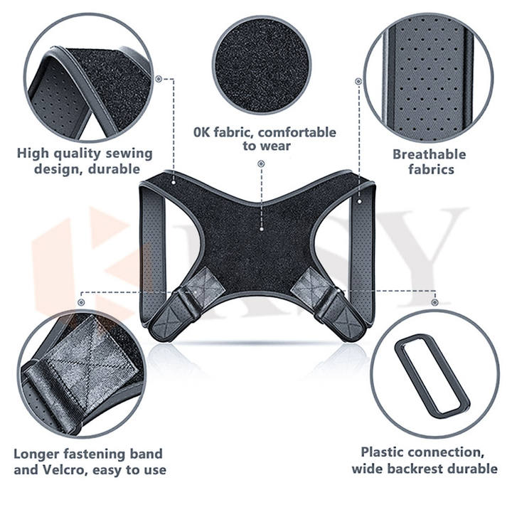 Adjustable Back Support Belt Shoulder Bandage Corset Back Orthopedic Posture Corrector Correction Back Pain Relief Manufacturing Solutions Production