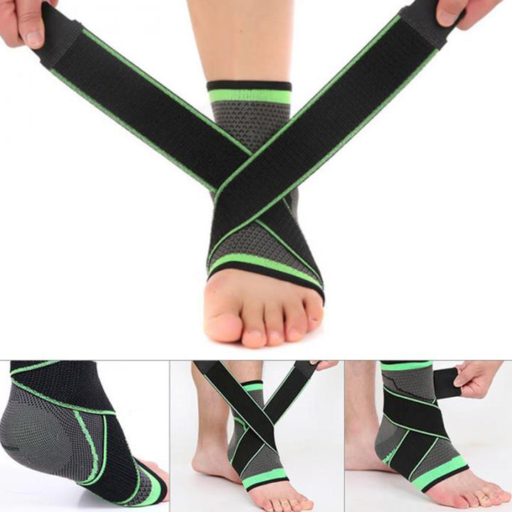 Adjustable Compression Ankle Supports Sleeves Injury Recovery Ankle Brace Football Basketball Ankle Brace Protective