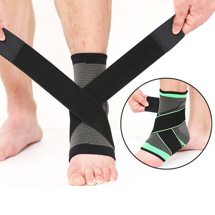 Adjustable Compression Ankle Supports Sleeves Injury Recovery Ankle Brace Football Basketball Ankle Brace Protective