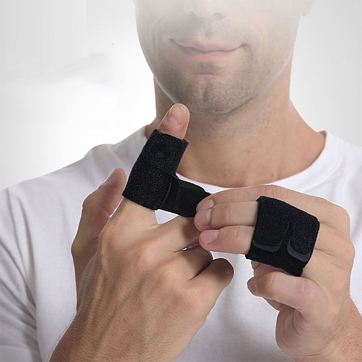 Adjustable Elastic Finger Splint Support Thumb Brace Protector Basketball Volleyball Finger Sleeves High-Quality Wholesale