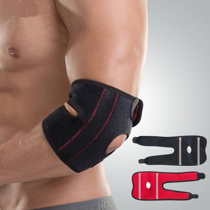 Adjustable Gym Weightlifting Neoprene Tennis Baseball Cycling Arm Elbow Brace with flexible spring stays Pad Sleeves Support China Bulk Supplier Customization