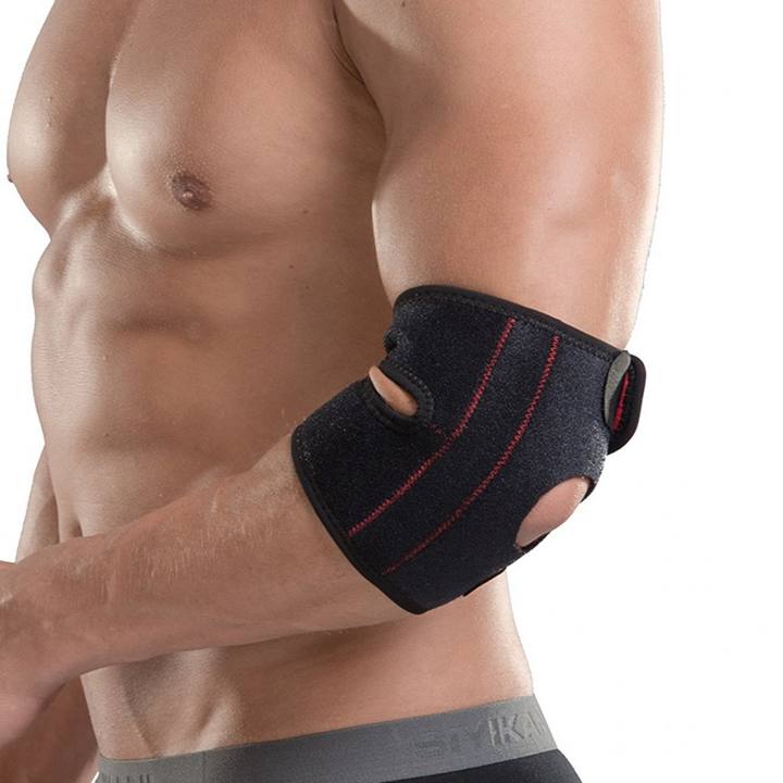 Adjustable Gym Weightlifting Neoprene Tennis Baseball Cycling Arm Elbow Brace with flexible spring stays Pad Sleeves Support China Bulk Supplier Customization