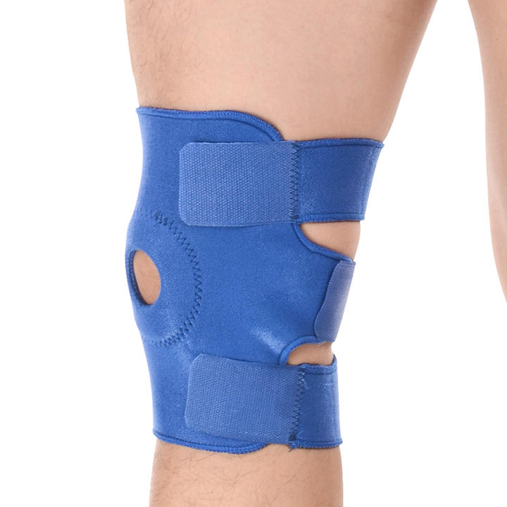 Adjustable Knee Support Gel Pads Compression Wrap Metal Side Stabilizers Knee Brace For Arthritis Pain