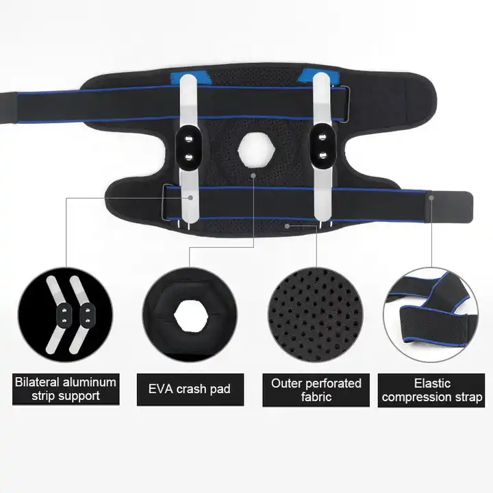 Adjustable Knee Support Hinge Patella Pad Side Stabilizers Professional Anti Slip Compression Knee Brace Rapid Production Solutions Manufacturer